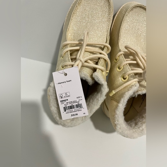 SO Buttercream Rose Gold Chukka Girls boots size 3 - Picture 7 of 7